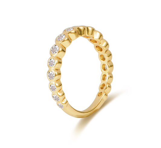 Golden Sugar Tennis Ring
