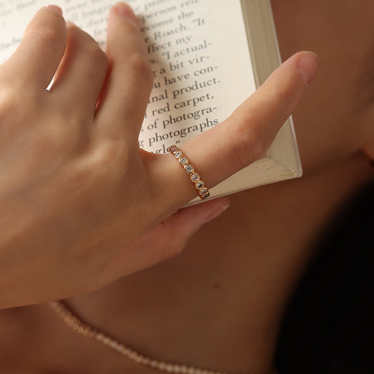 Golden Sugar Tennis Ring