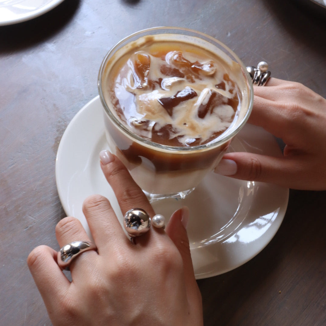 Silver Coffee Milk Ring