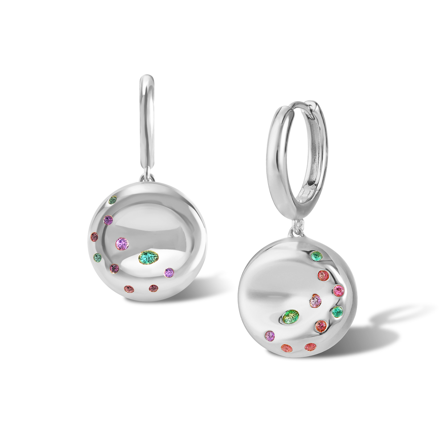 Silver Bagel Earrings