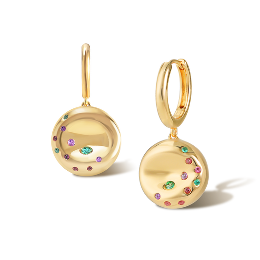 Golden Bagel Earrings