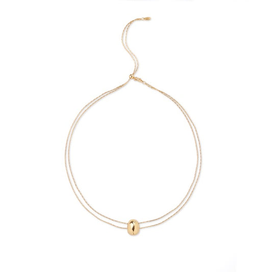 Golden Coffee Bean Necklace