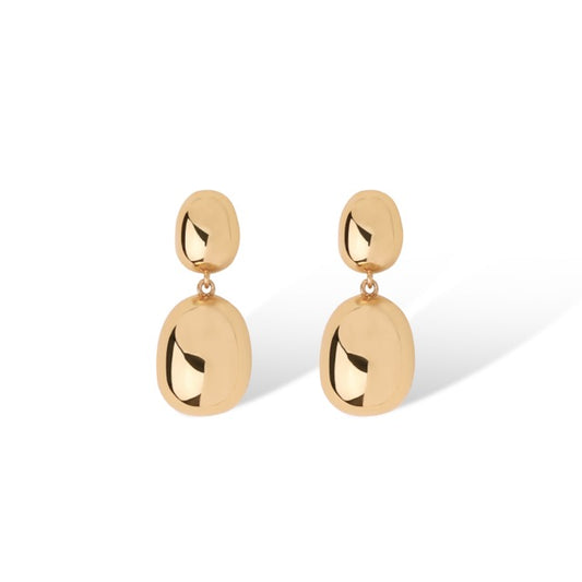 Golden Coffee Bean Earrings