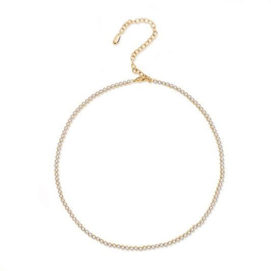 Golden Sugar Tennis Necklace