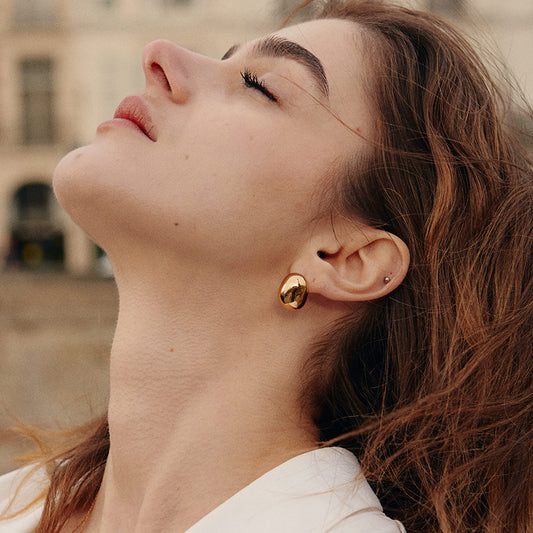 Golden Coffee Bean Studs