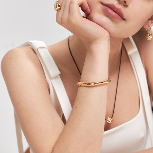 Golden Bagel Bracelet