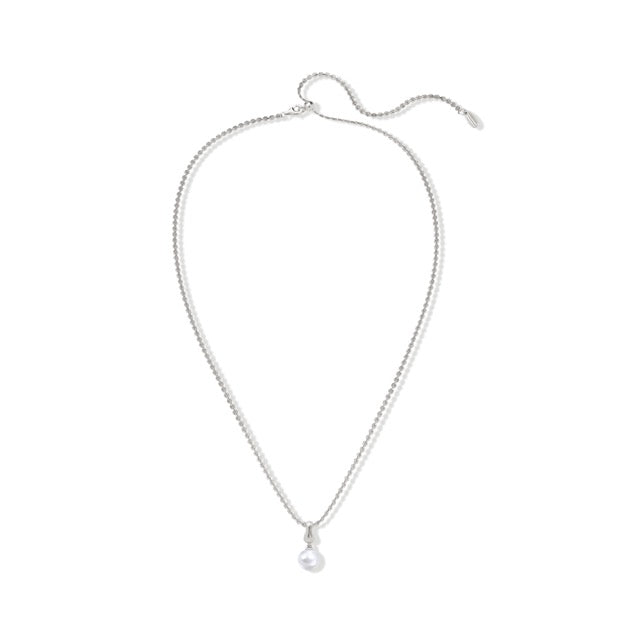 Silver Milk Pearl Necklace