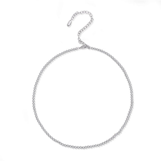 Silver Sugar Tennis Necklace