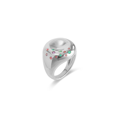 Silver Bagel Ring
