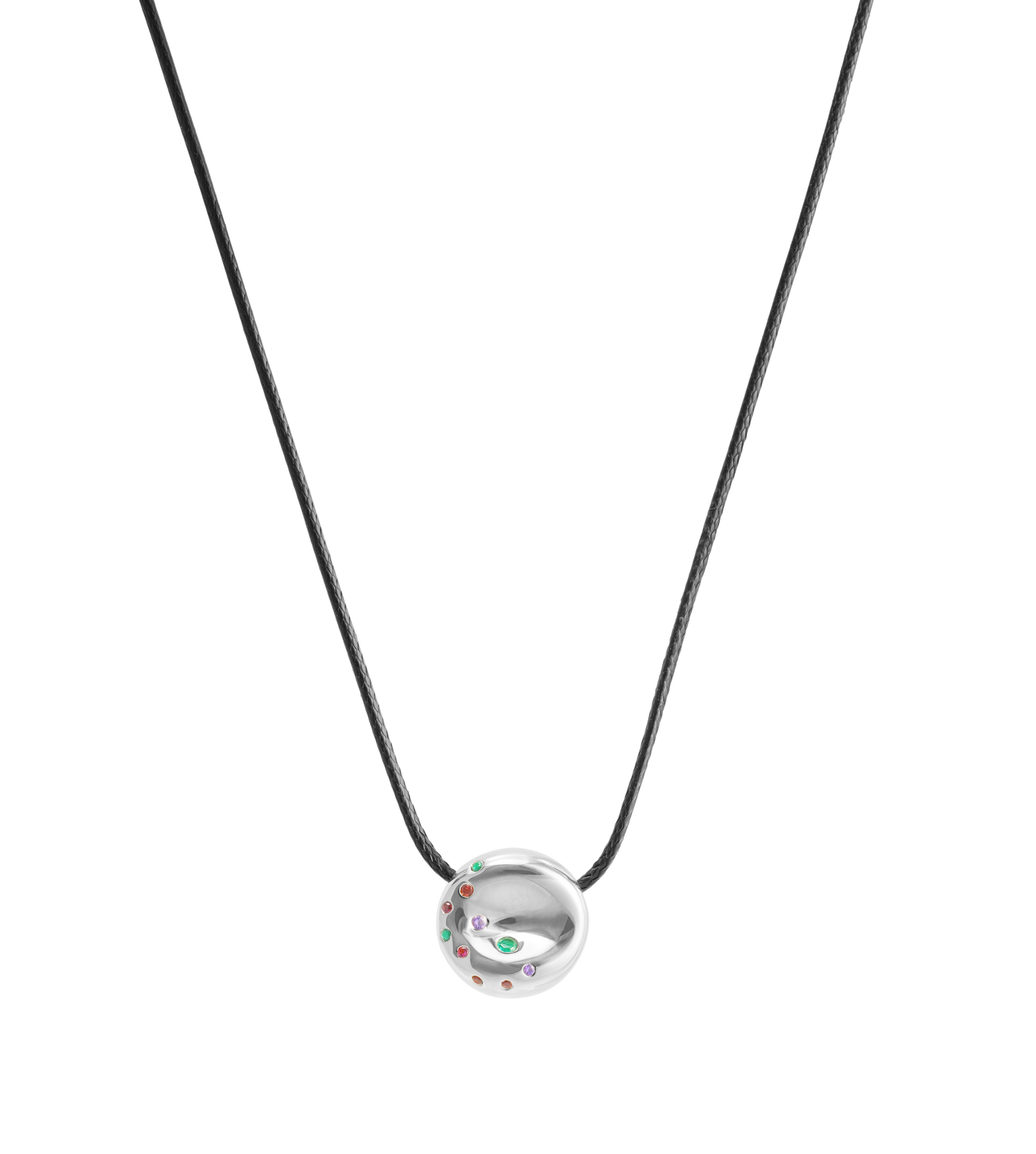 Silver Bagel Chain Necklace