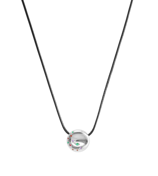 Silver Bagel Chain Necklace