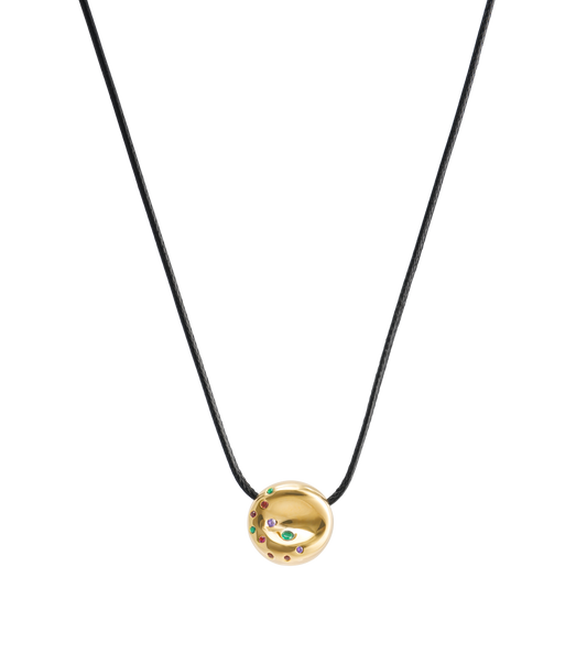 Golden Bagel Chain Necklace