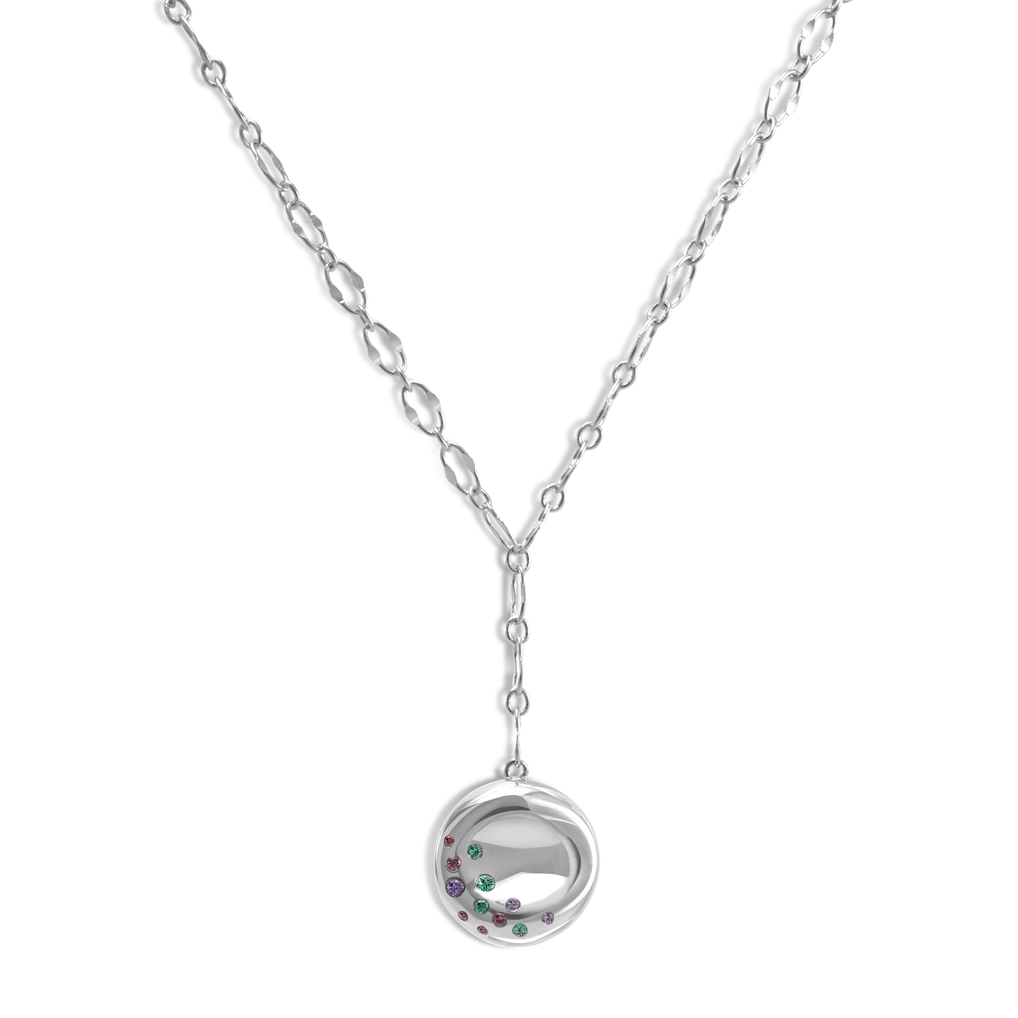 Silver Bagel Necklace