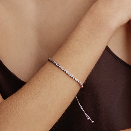 Silver Sugar Tennis Bracelet