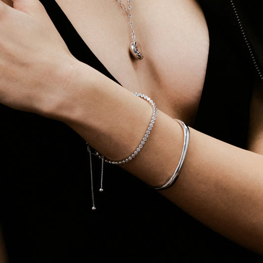 Silver Sugar Tennis Bracelet