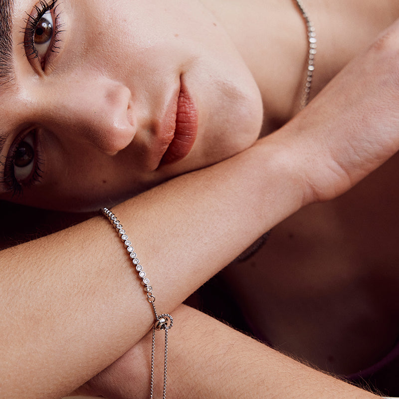 Silver Sugar Tennis Bracelet