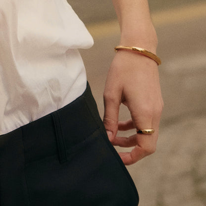 Golden Coffee Mug Ring [Middle Size]