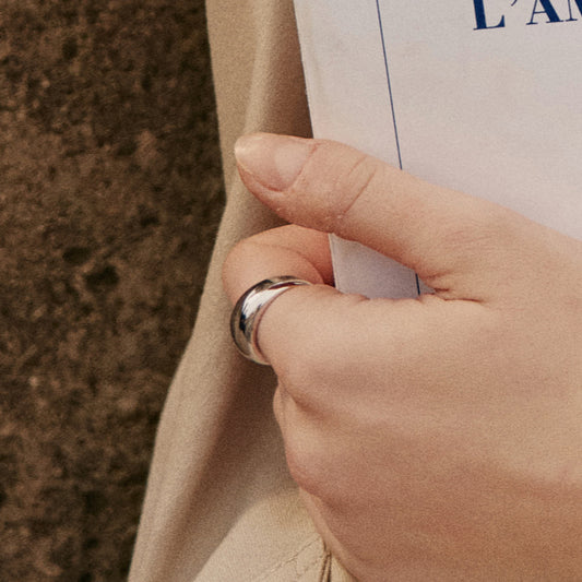 Silver Coffee Mug Ring [Large Size]