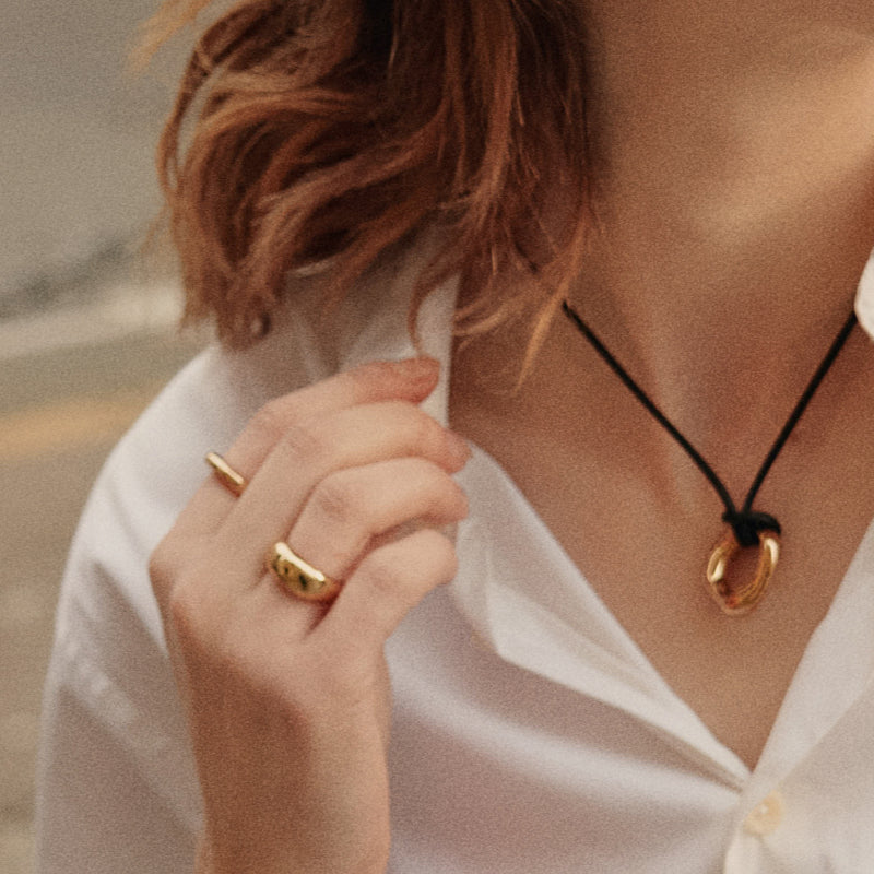 Golden Coffee Mug Ring [Small Size]