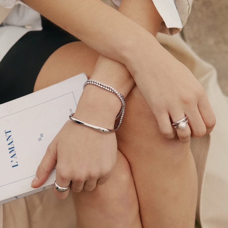 Silver Coffee Mug Ring [Large Size]