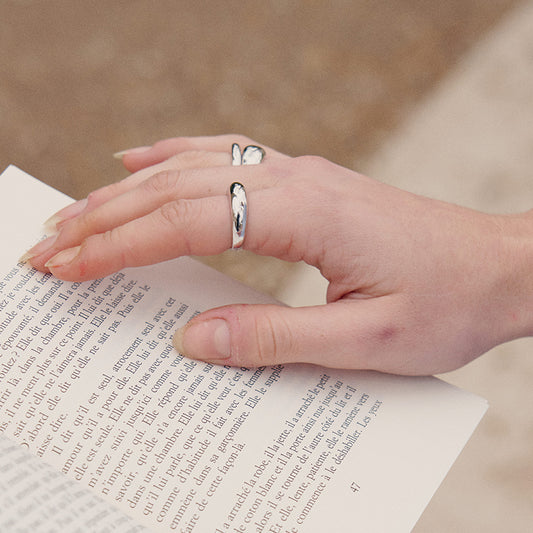 Silver Coffee Mug Ring [Middle Size]