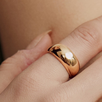 Golden Coffee Mug Ring [Large Size]