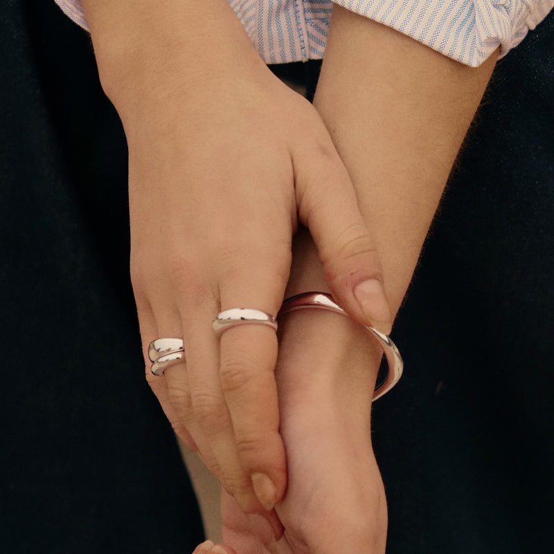Silver Coffee Mug Ring [Middle Size]