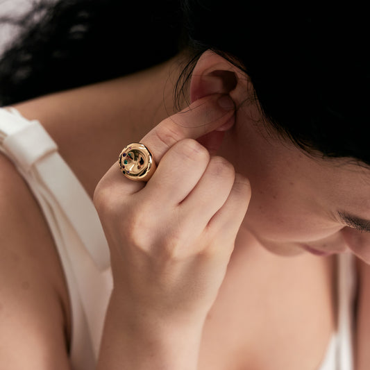 Golden Bagel Ring
