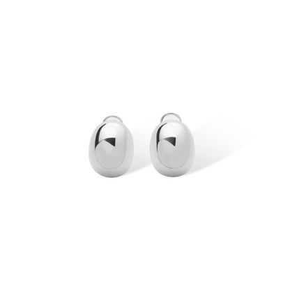 Silver Coffee Bean Studs