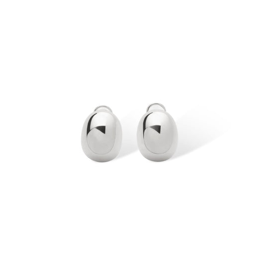 Silver Coffee Bean Studs