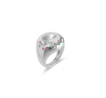 Silver Bagel Ring