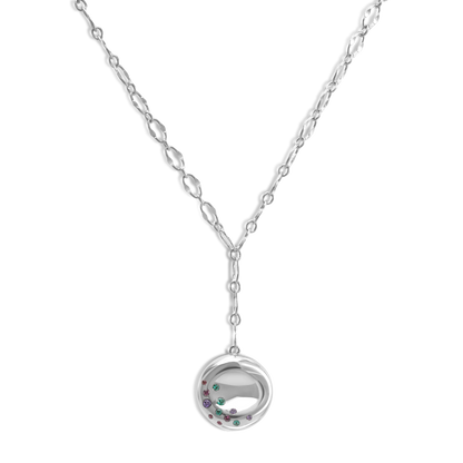Silver Bagel Necklace