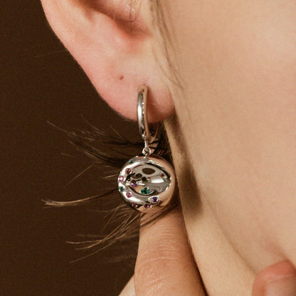 Silver Bagel Earrings
