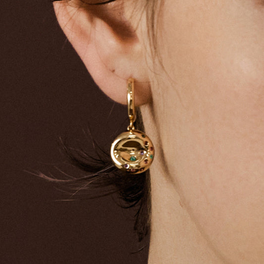 Golden Bagel Earrings