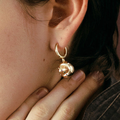 Golden Bagel Earrings