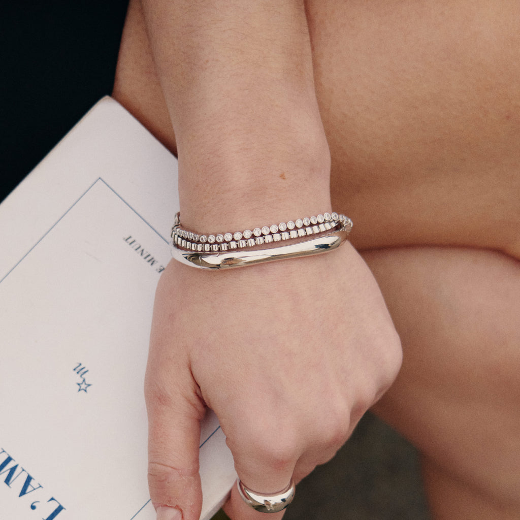 Silver Coffee Mug Bracelet