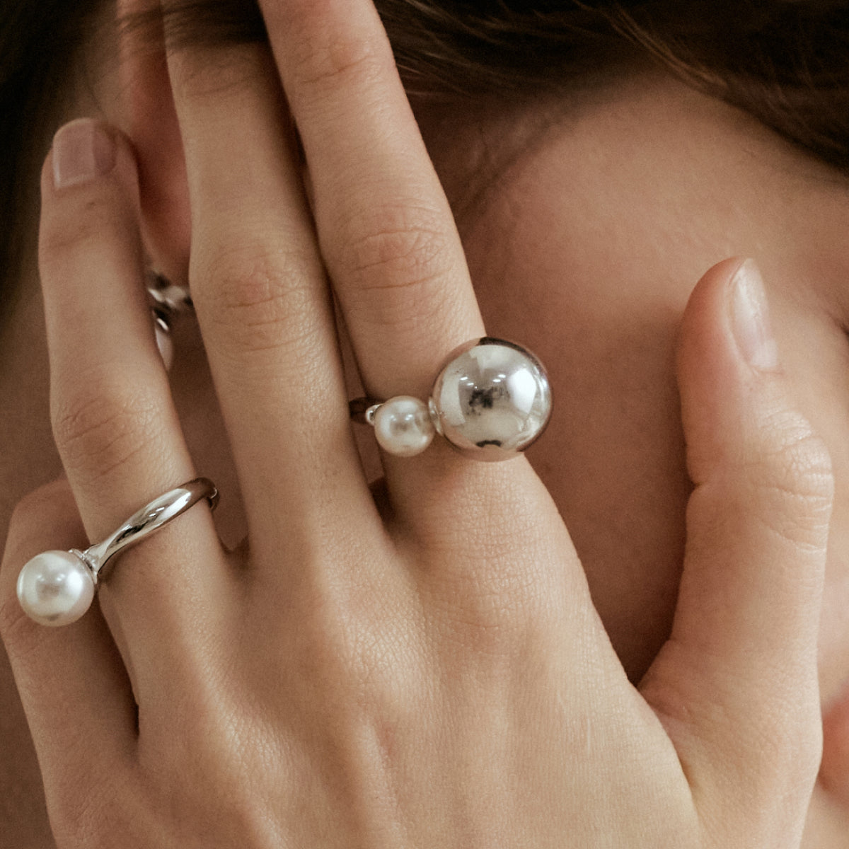 Silver Coffee Milk Ring