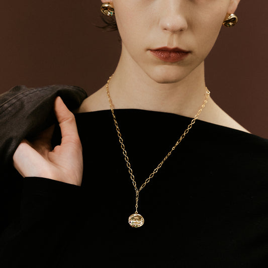 Golden Bagel Necklace