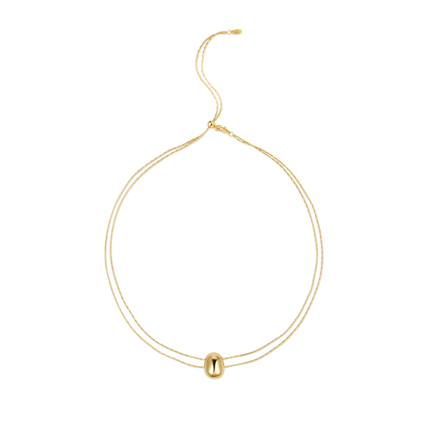 Golden Coffee Bean Necklace