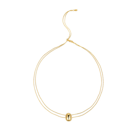 Golden Coffee Bean Necklace