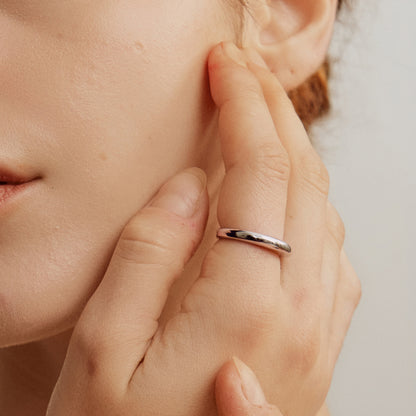 Silver Coffee Mug Ring [Small Size]